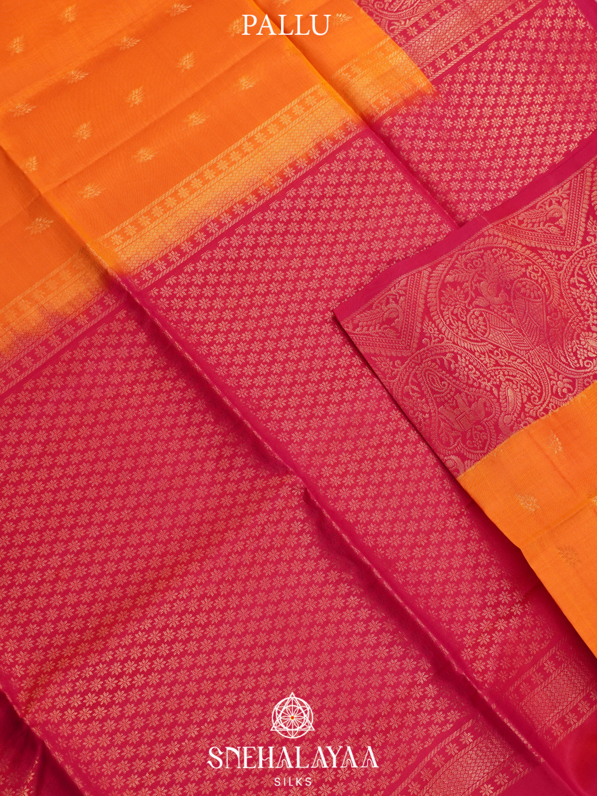 Orange Soft Silk Saree
