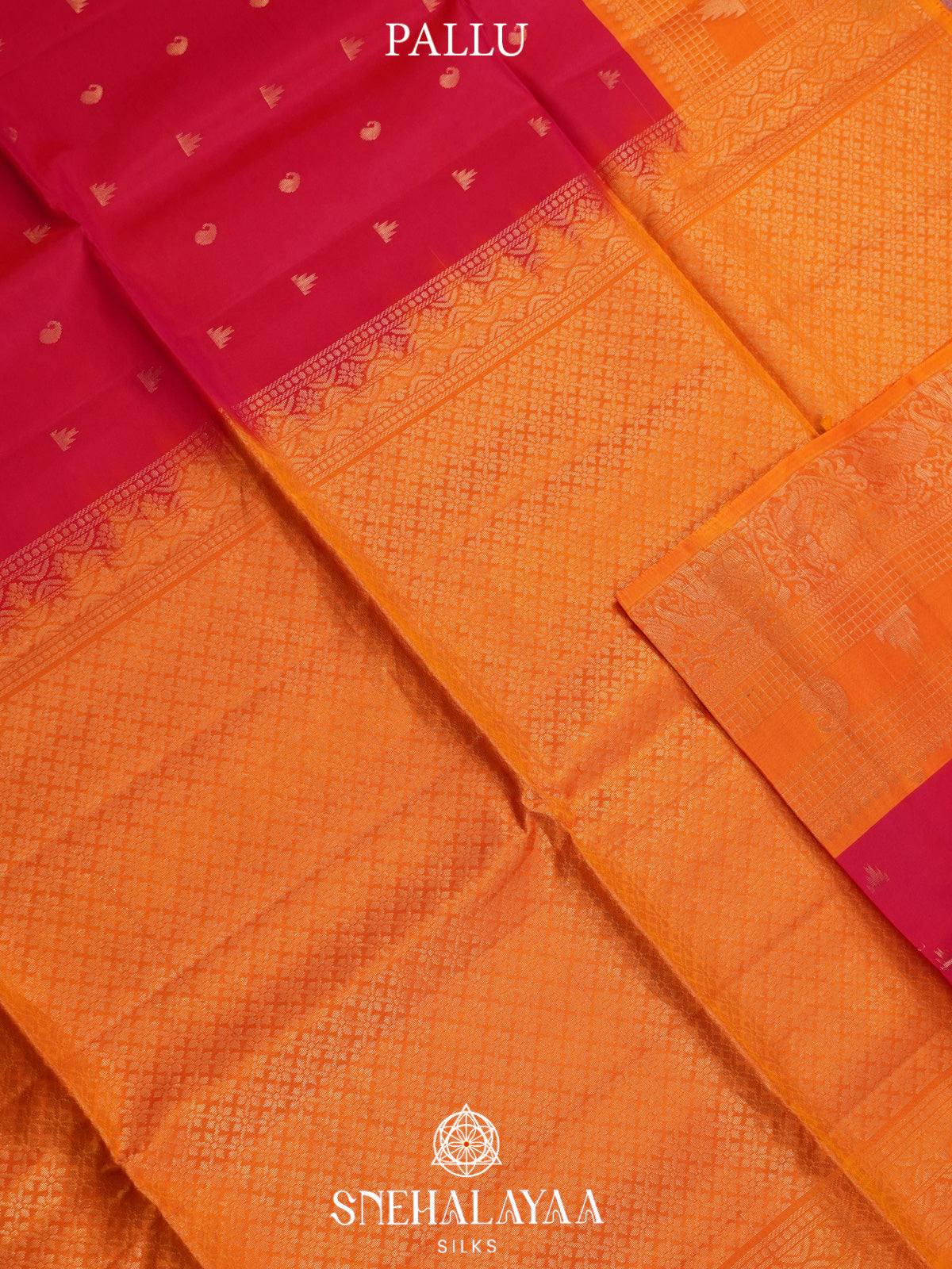 Magenta Soft Silk Saree