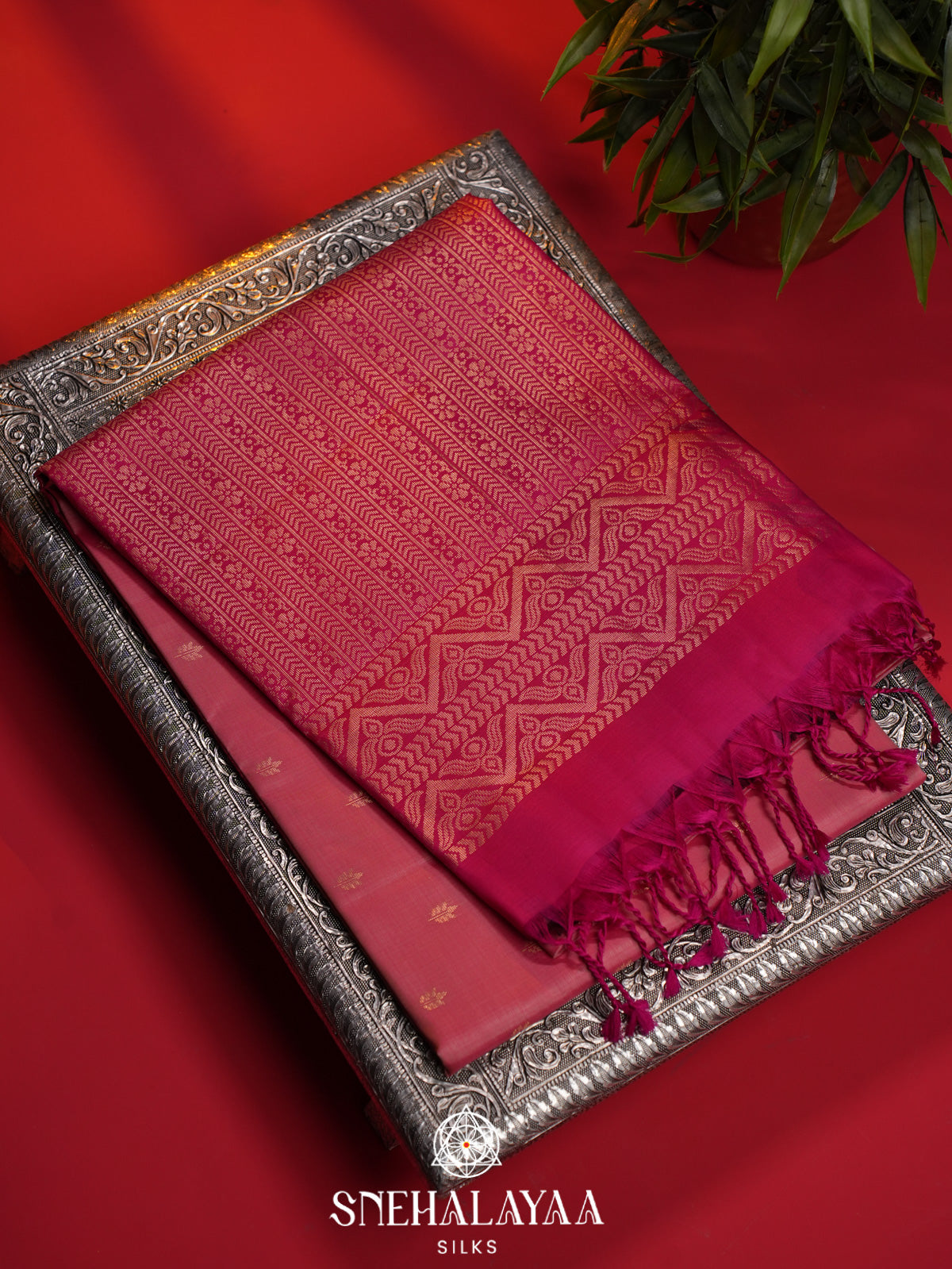 Baby Pink Soft Silk Saree
