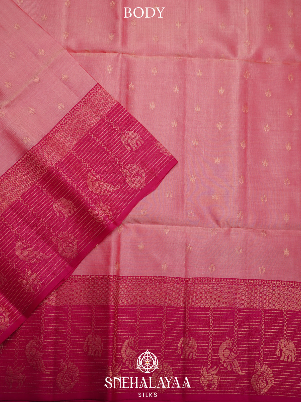 Baby Pink Soft Silk Saree