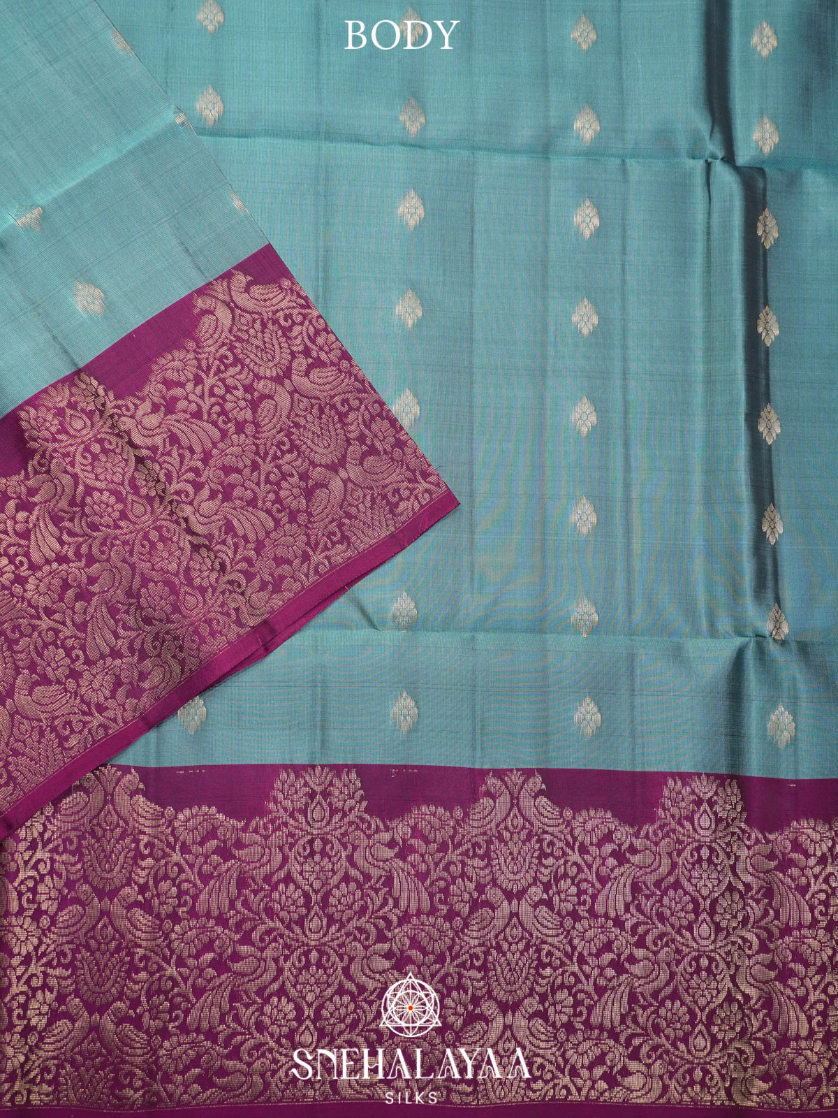 Sky Blue Soft Silk Saree