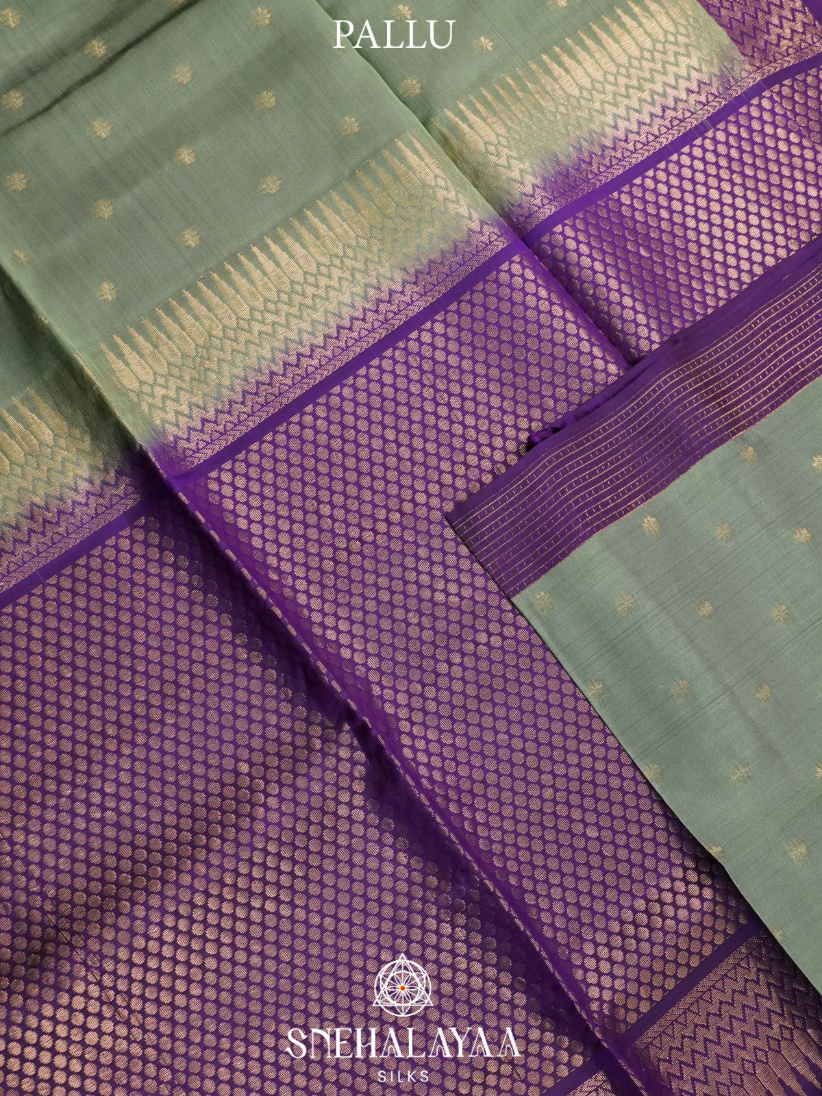 Sage Green Soft Silk Saree