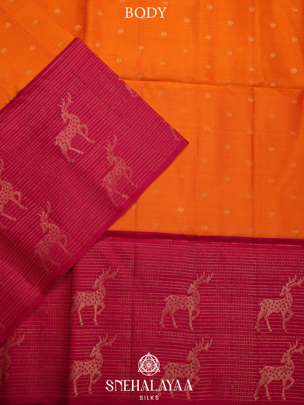 Orange Soft Silk Saree