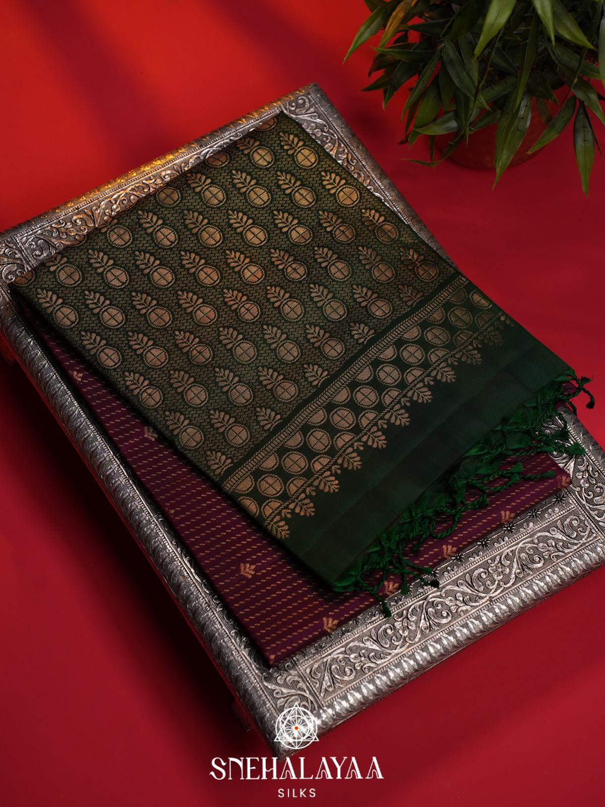 Magenta Soft Silk Saree