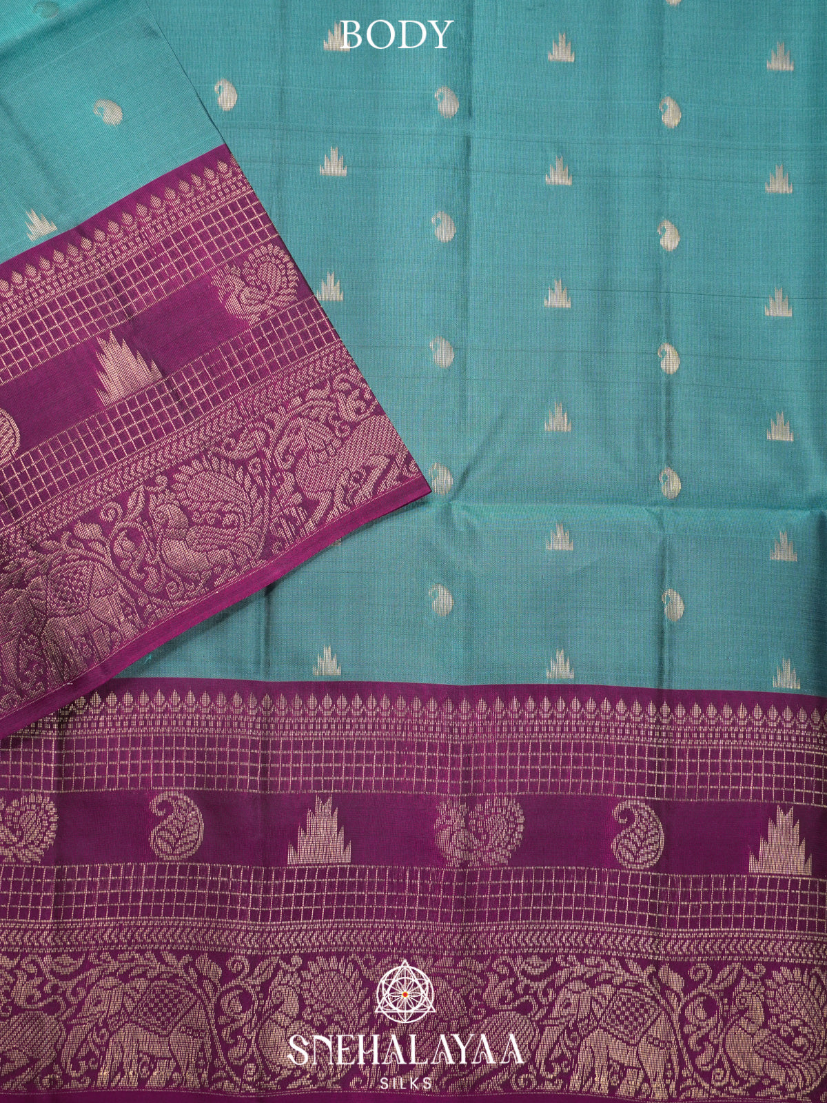Sky Blue Soft Silk Saree