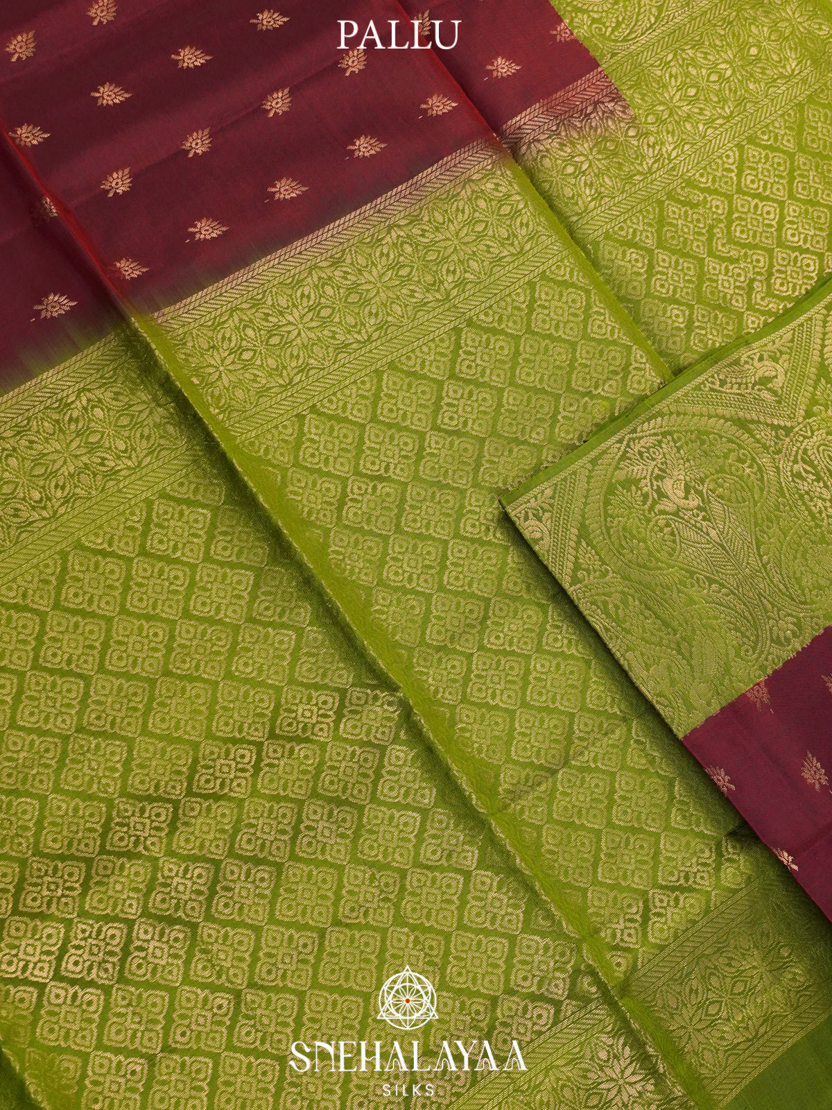 Burgundy Soft Silk Saree