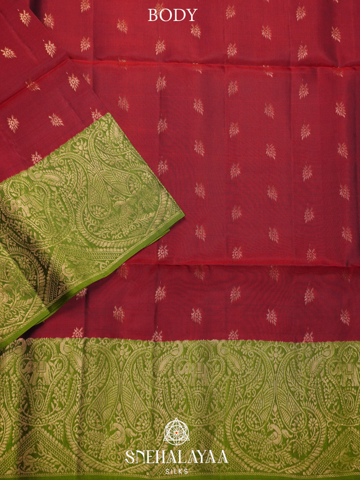 Maroon Soft Silk Saree
