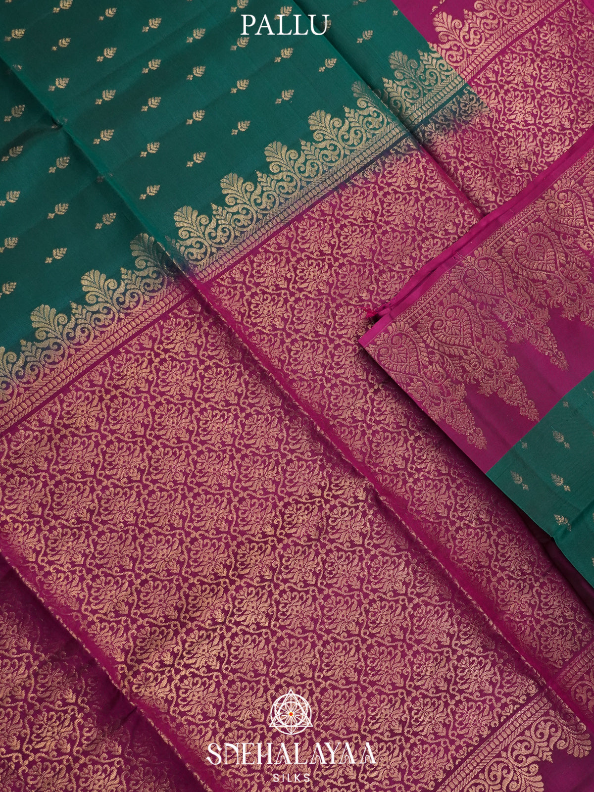 Teal Green Soft Silk Saree
