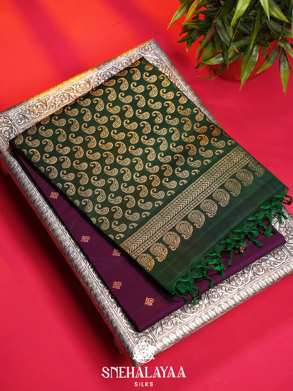 Purple Soft Silk Saree