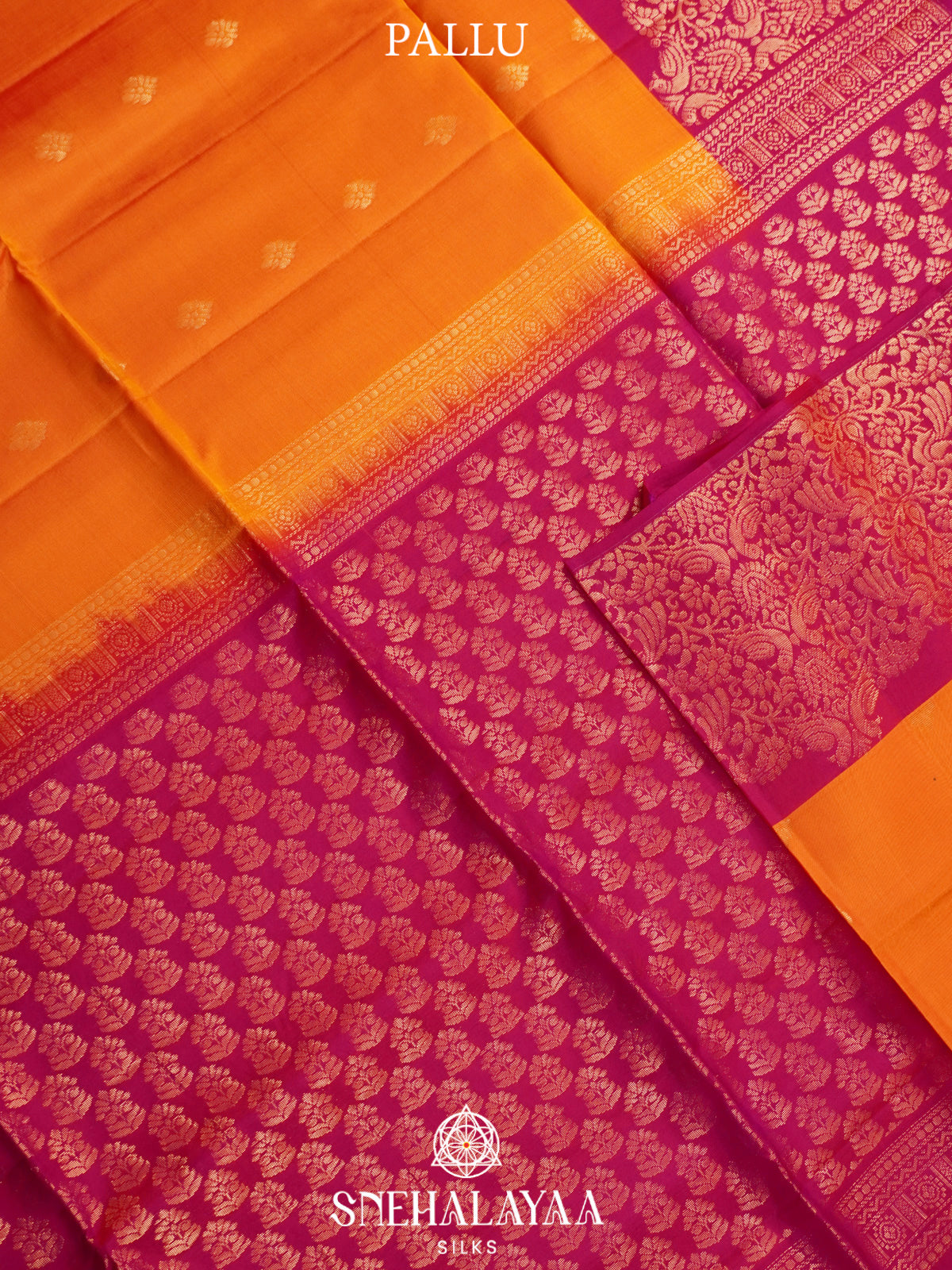 Orange Soft Silk Saree