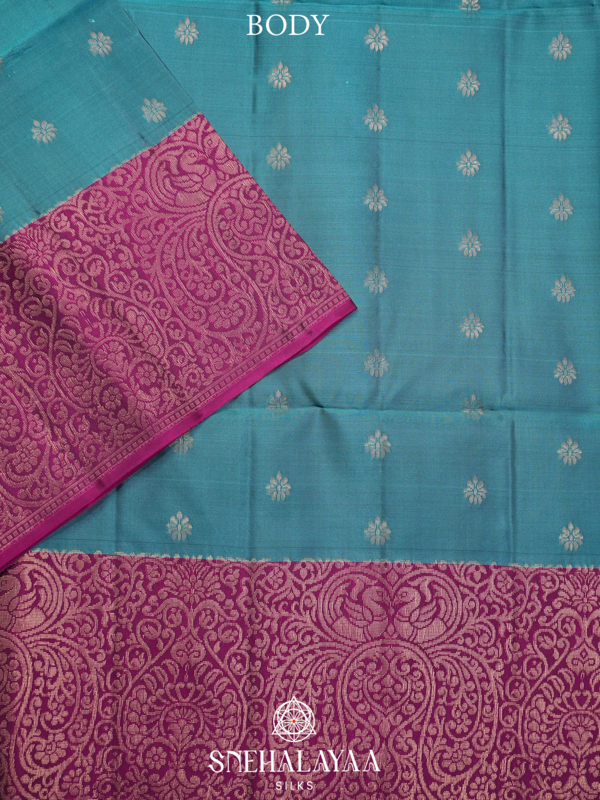 Sky Blue Soft Silk Saree