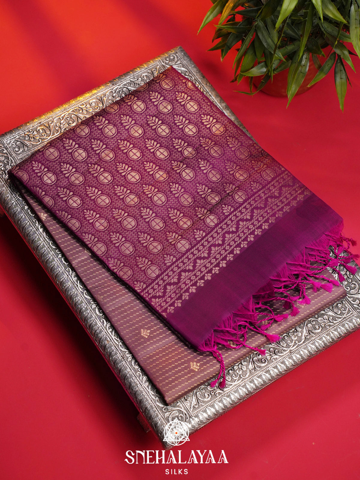 Dusty Rose Soft Silk Saree