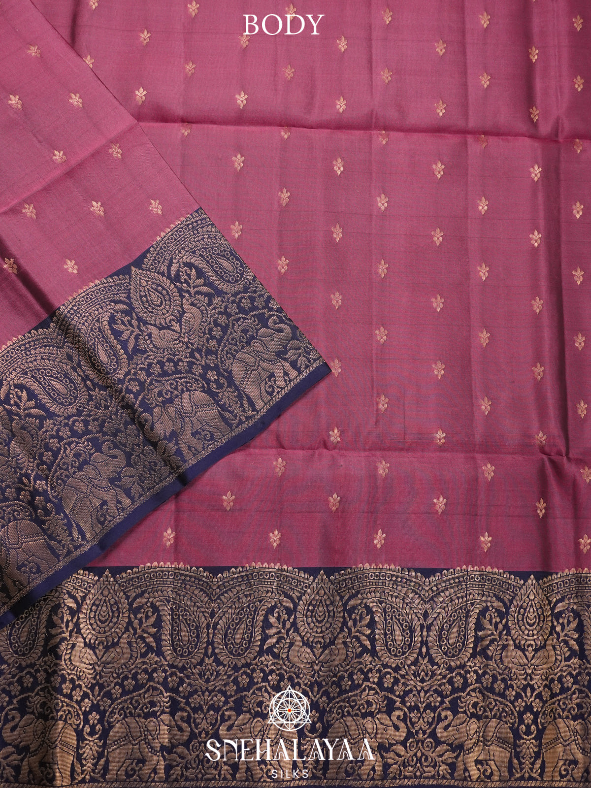 Raspberry Pink Soft Silk Saree