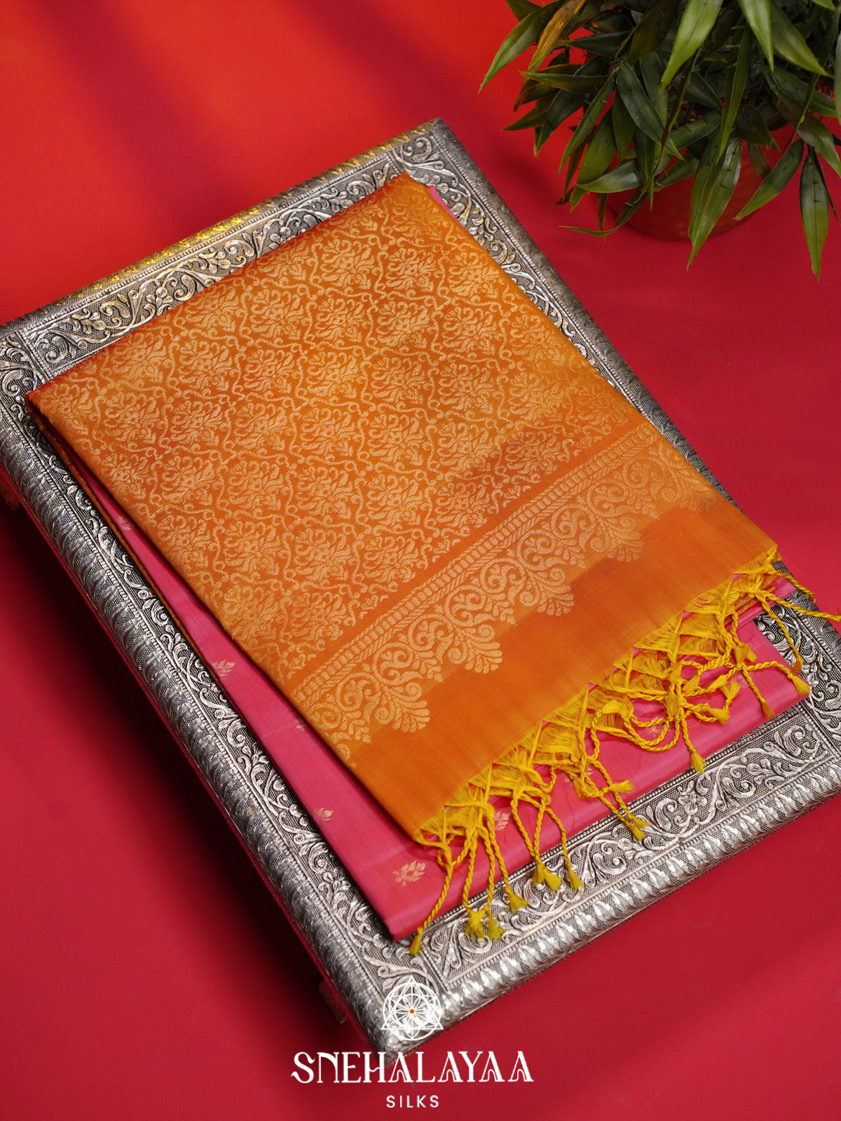 Pink Soft Silk Saree