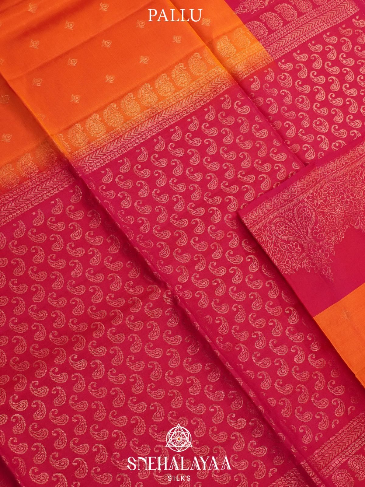 Orange Soft Silk Saree