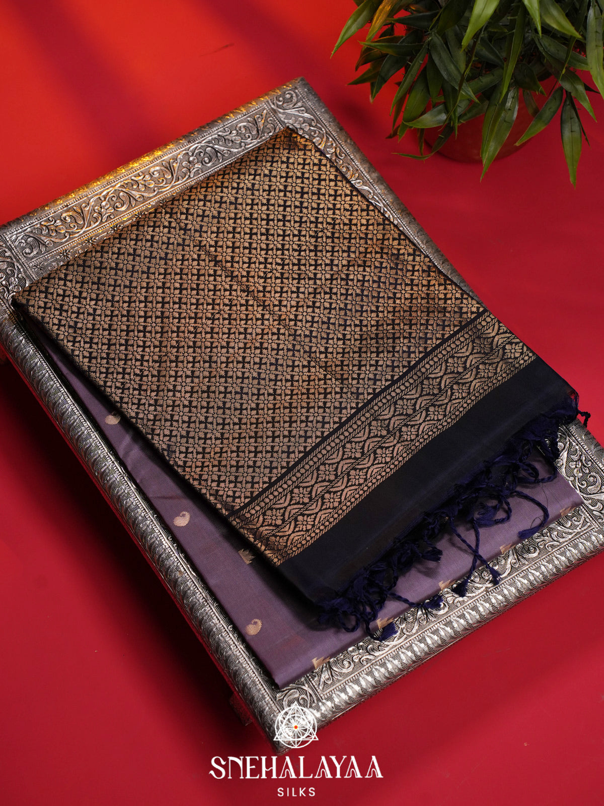 Violet Soft Silk Saree