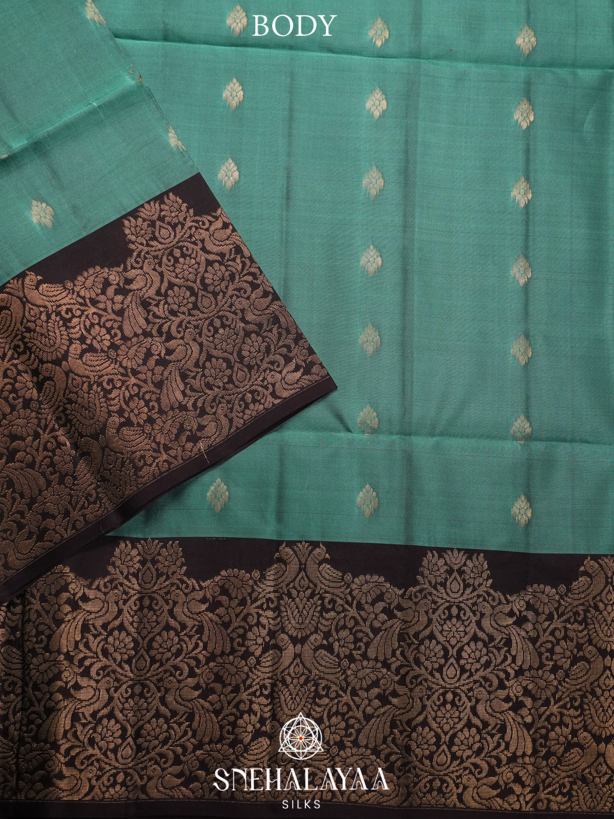Sea Green Soft Silk Saree