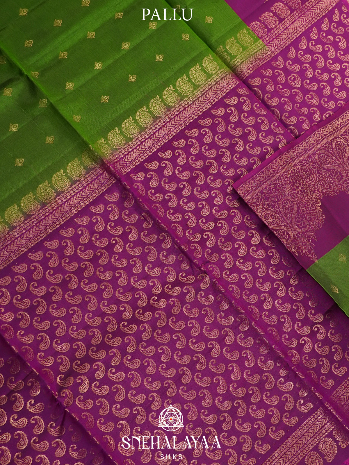 Leaf Green Soft Silk Saree