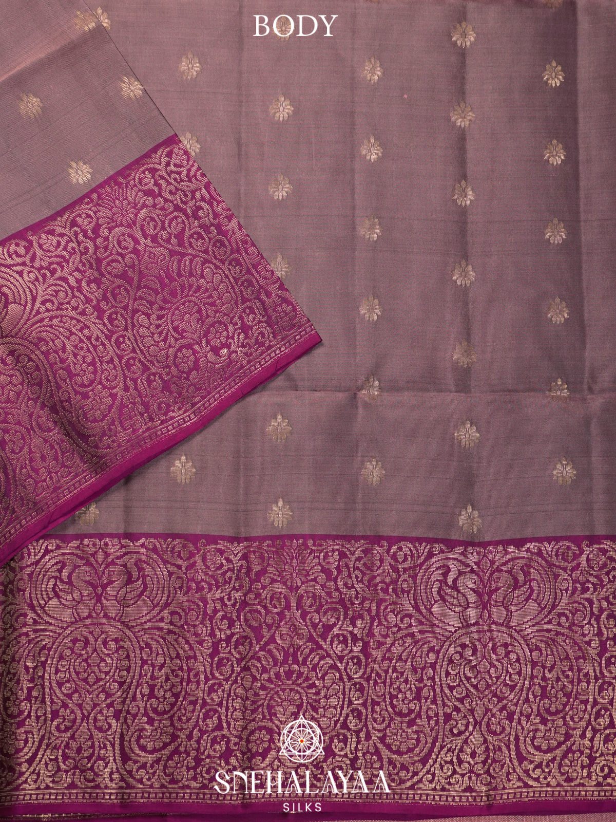 Mauve Purple Soft Silk Saree