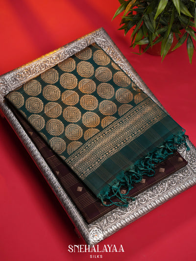 Brown Soft Silk Saree