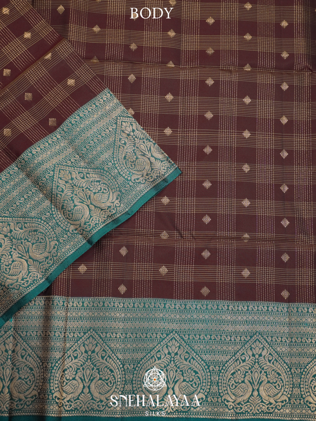 Brown Soft Silk Saree