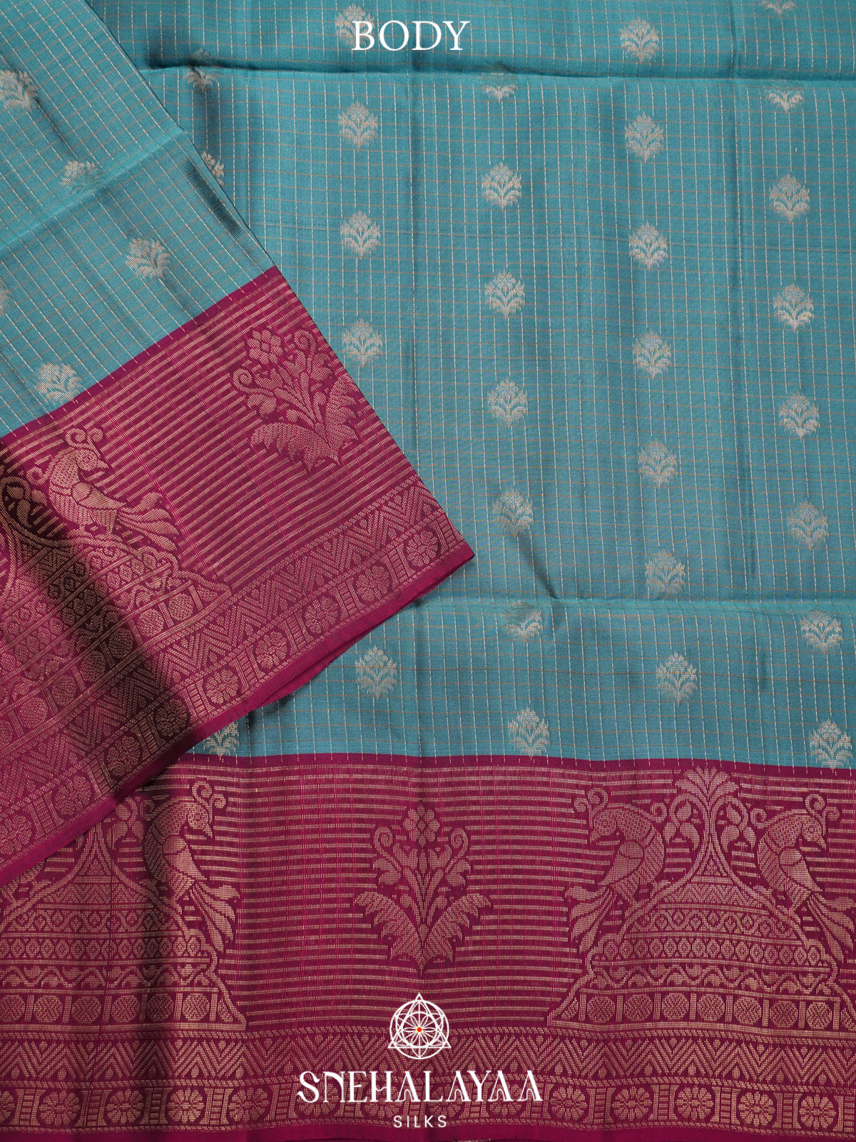 Sky Blue Soft Silk Saree