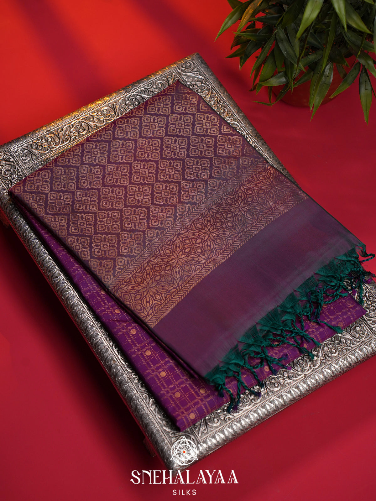 Violet Soft Silk Saree