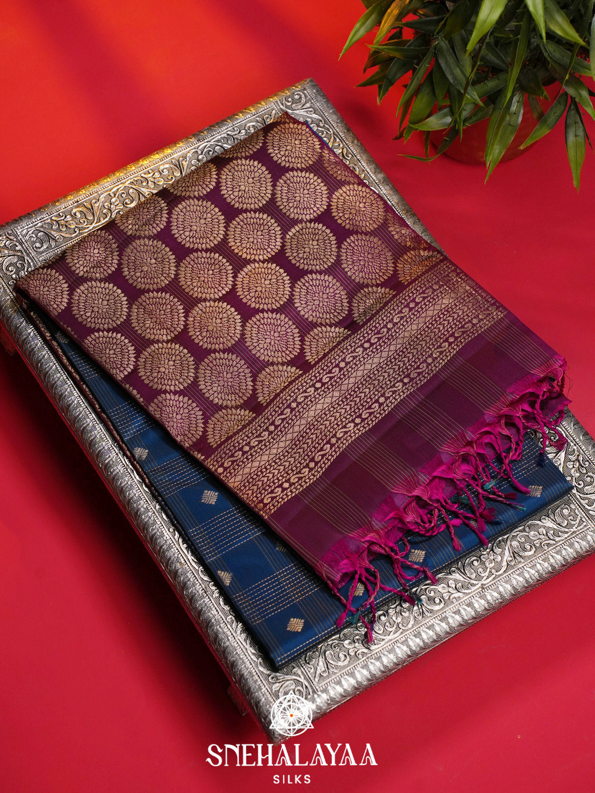 Blue Soft Silk Saree
