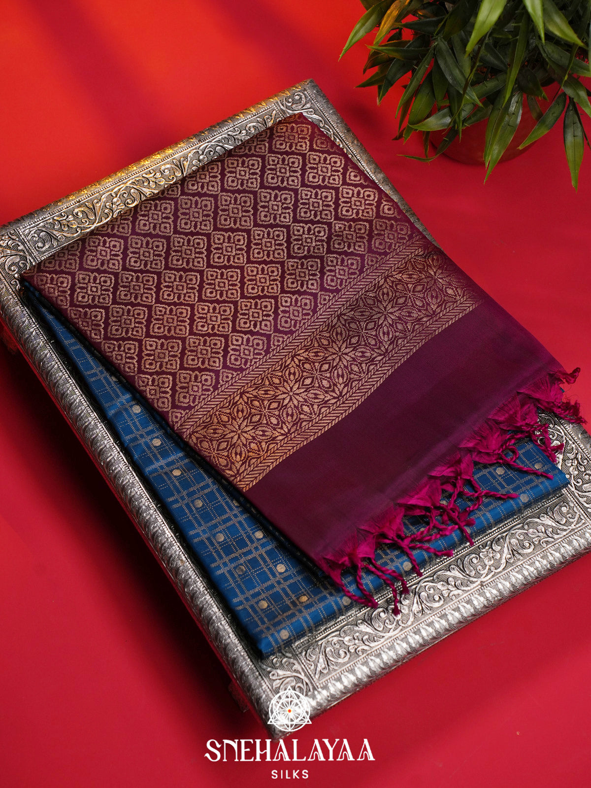 Blue Soft Silk Saree