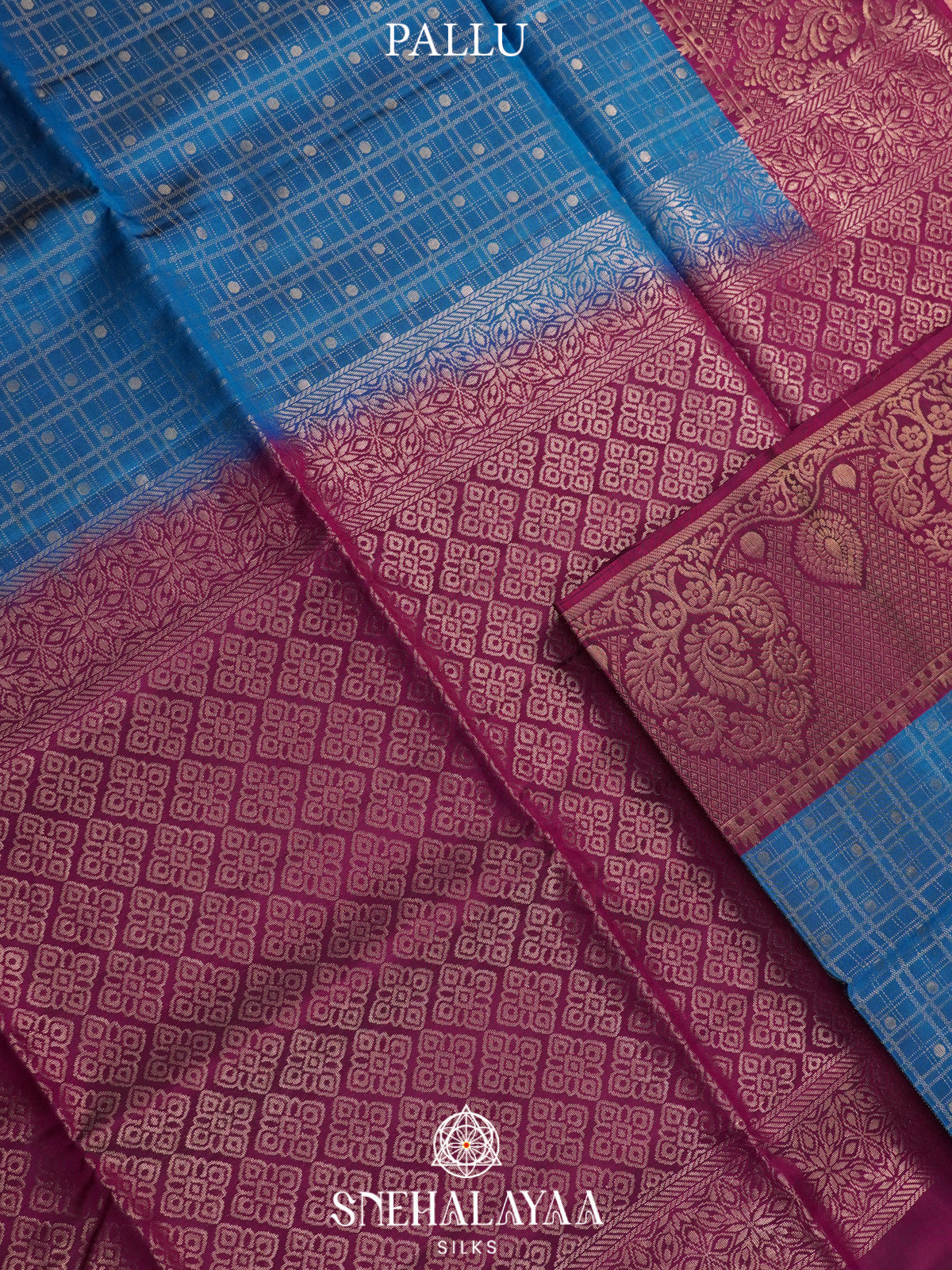 Blue Soft Silk Saree