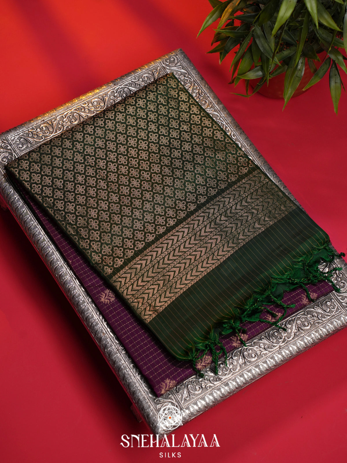 Magenta Soft Silk Saree