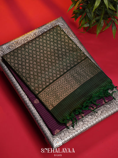 Magenta Soft Silk Saree