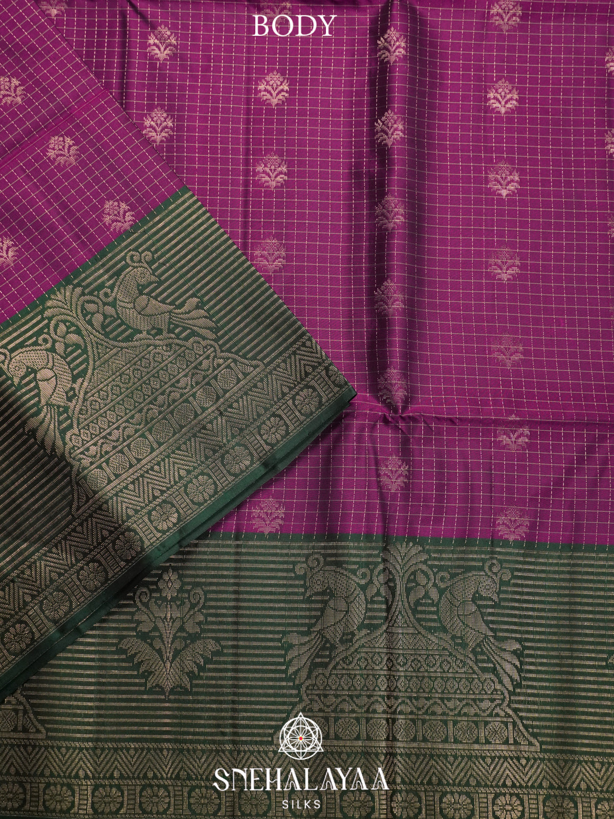 Magenta Soft Silk Saree