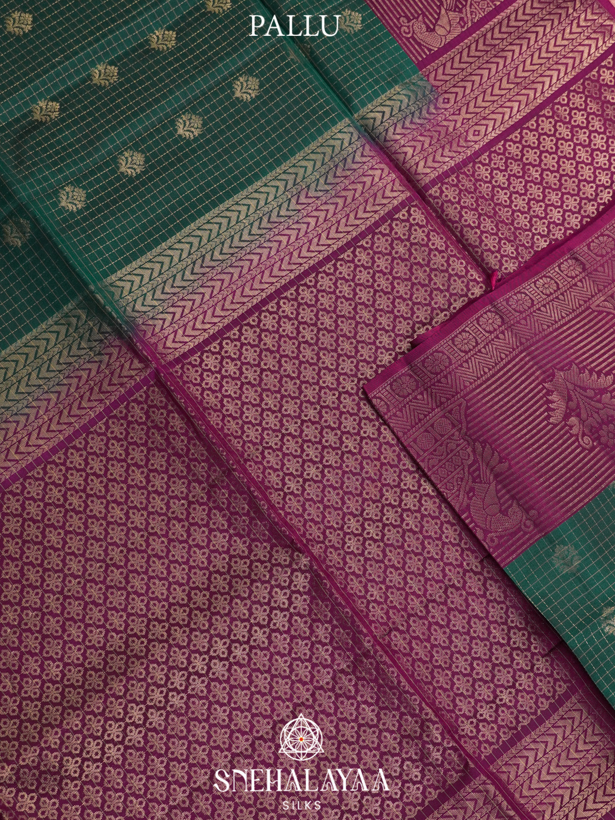 Mehendi Green Soft Silk Saree