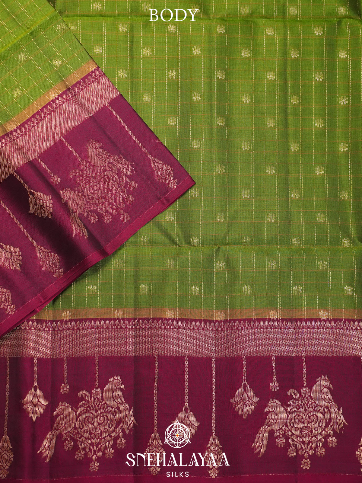 Chocolate Brown Soft Silk Saree