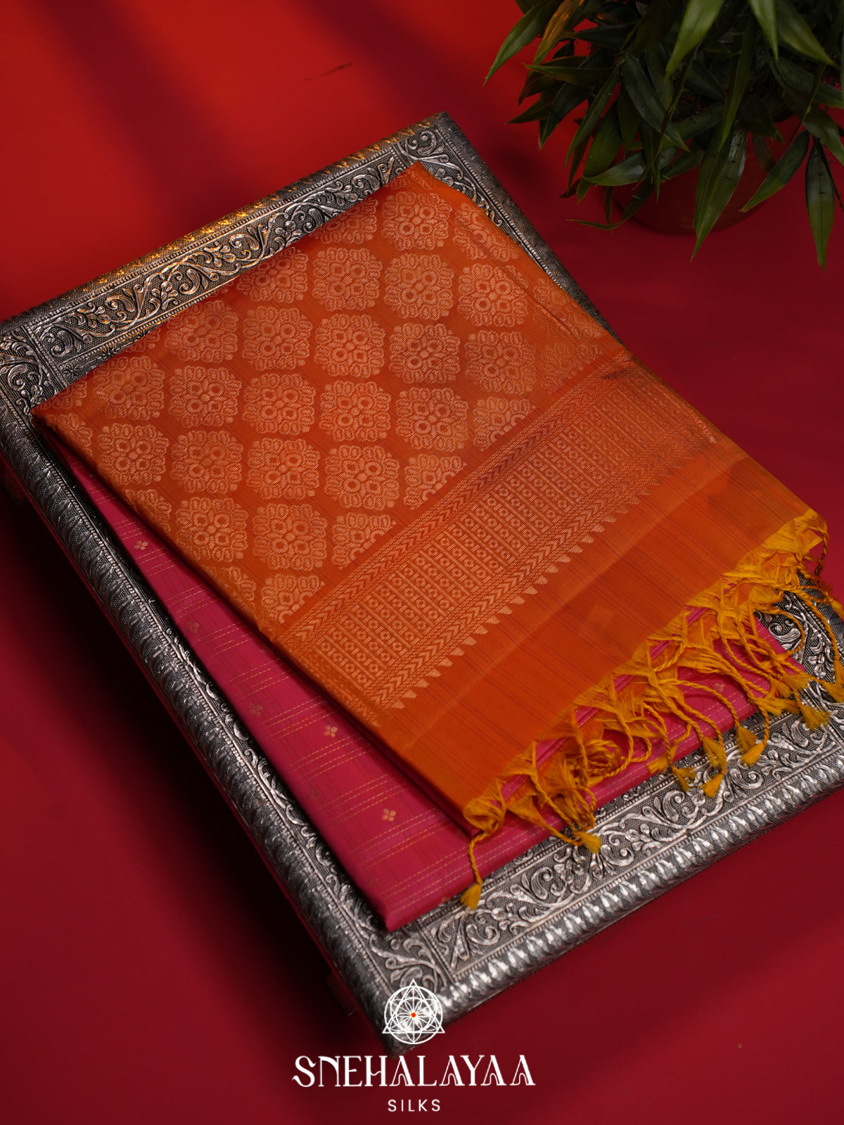 Grey Soft Silk Saree
