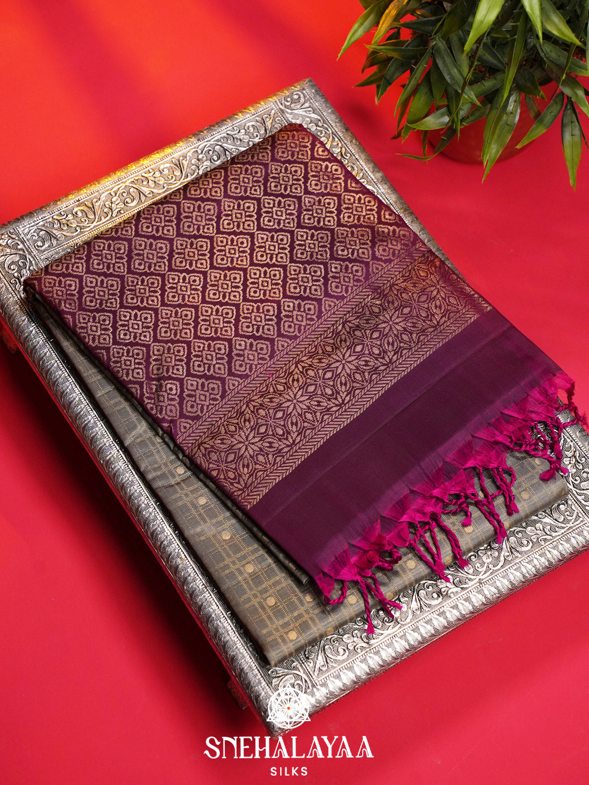 Brown Soft Silk Saree