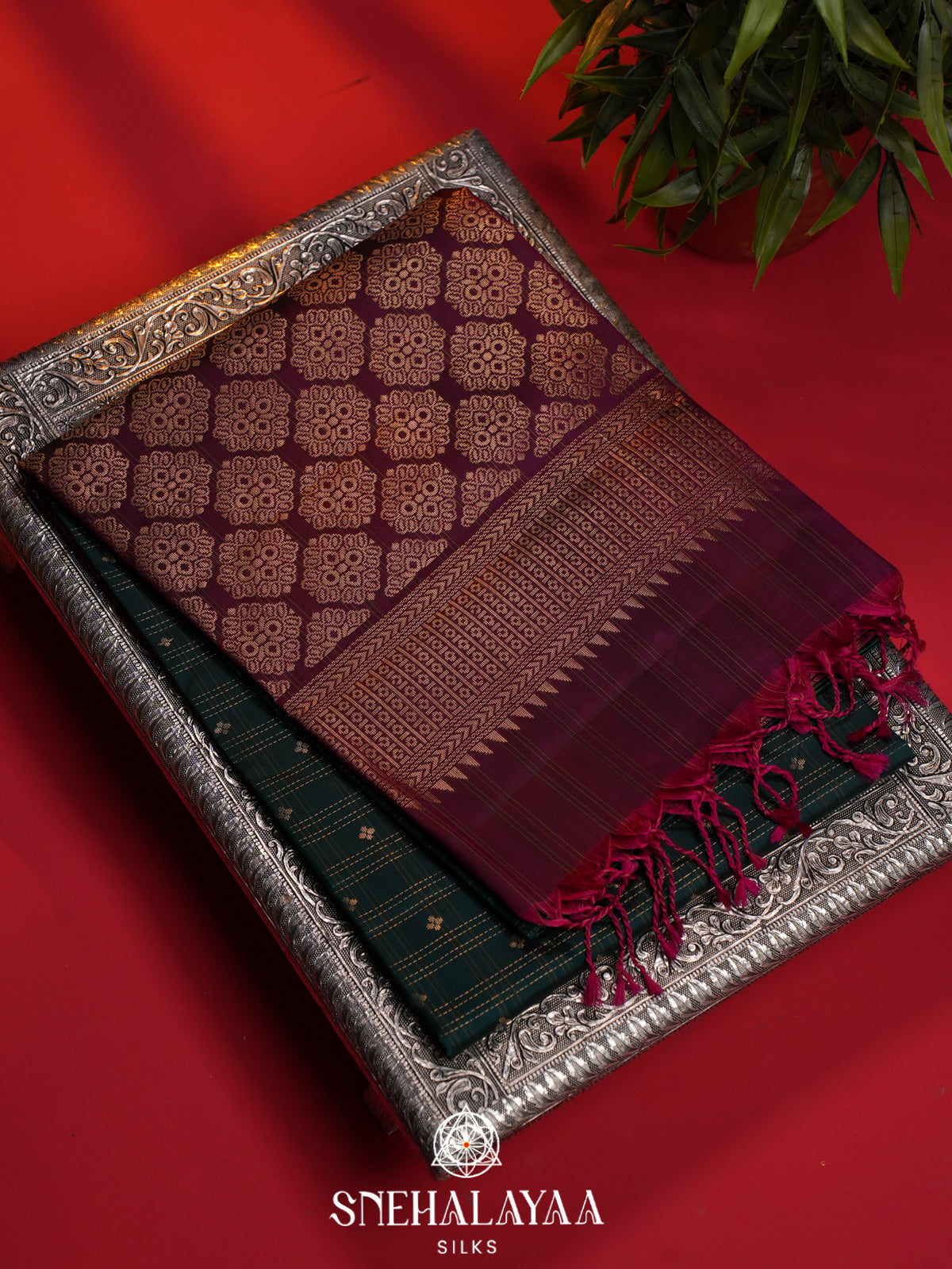 Rust Orange Soft Silk Saree