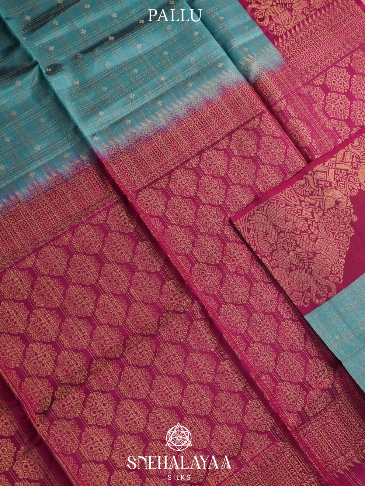 Grey Soft Silk Saree