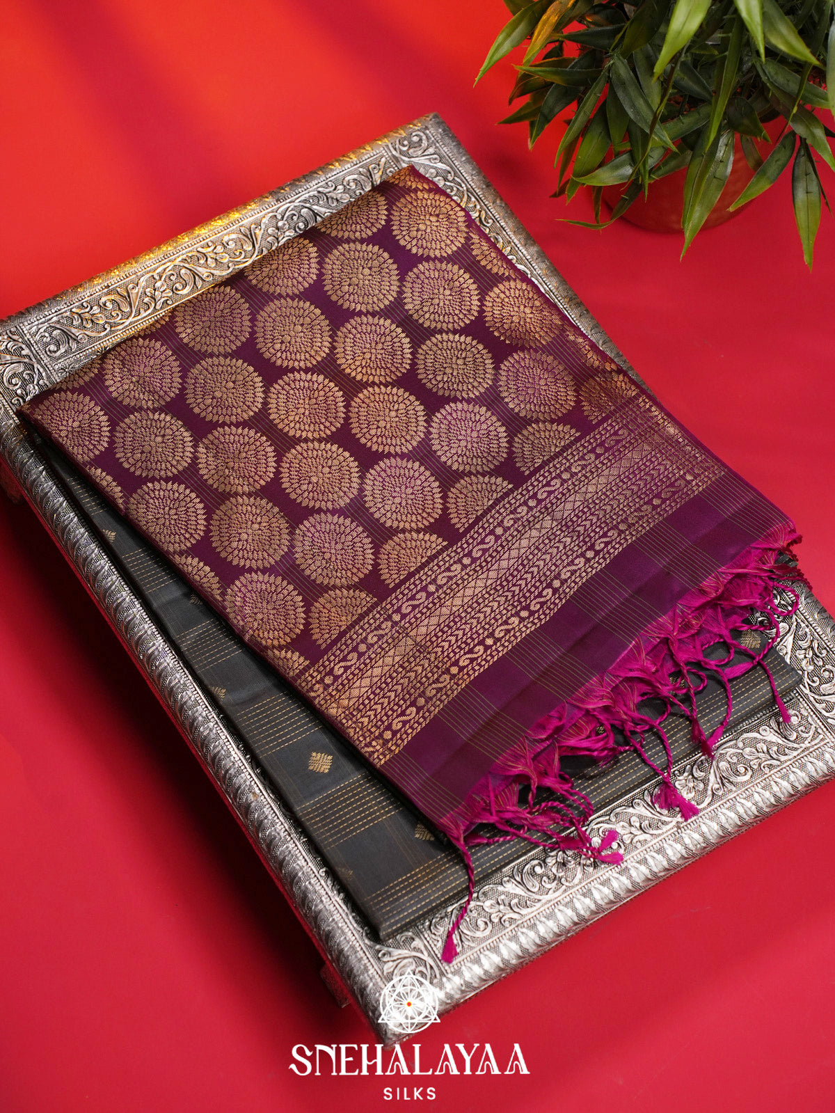 Peacock Blue Soft Silk Saree