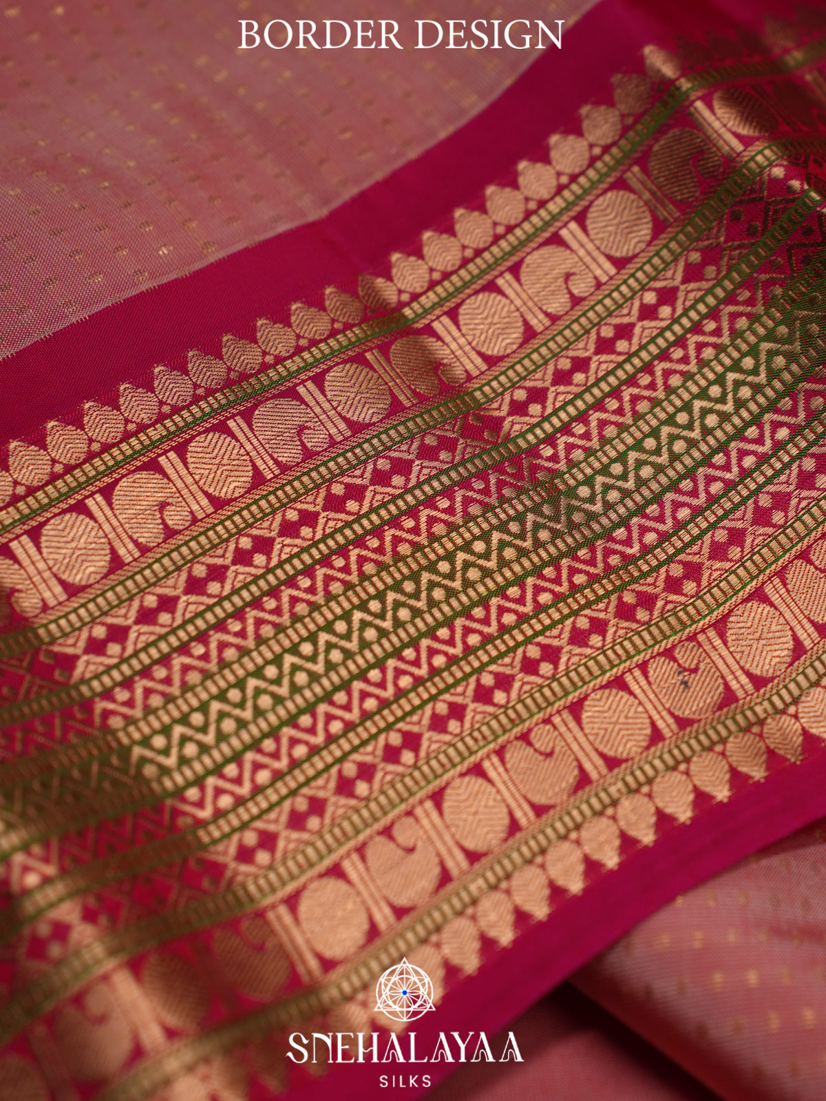 Pale Pink Kanjivaram Silk Saree