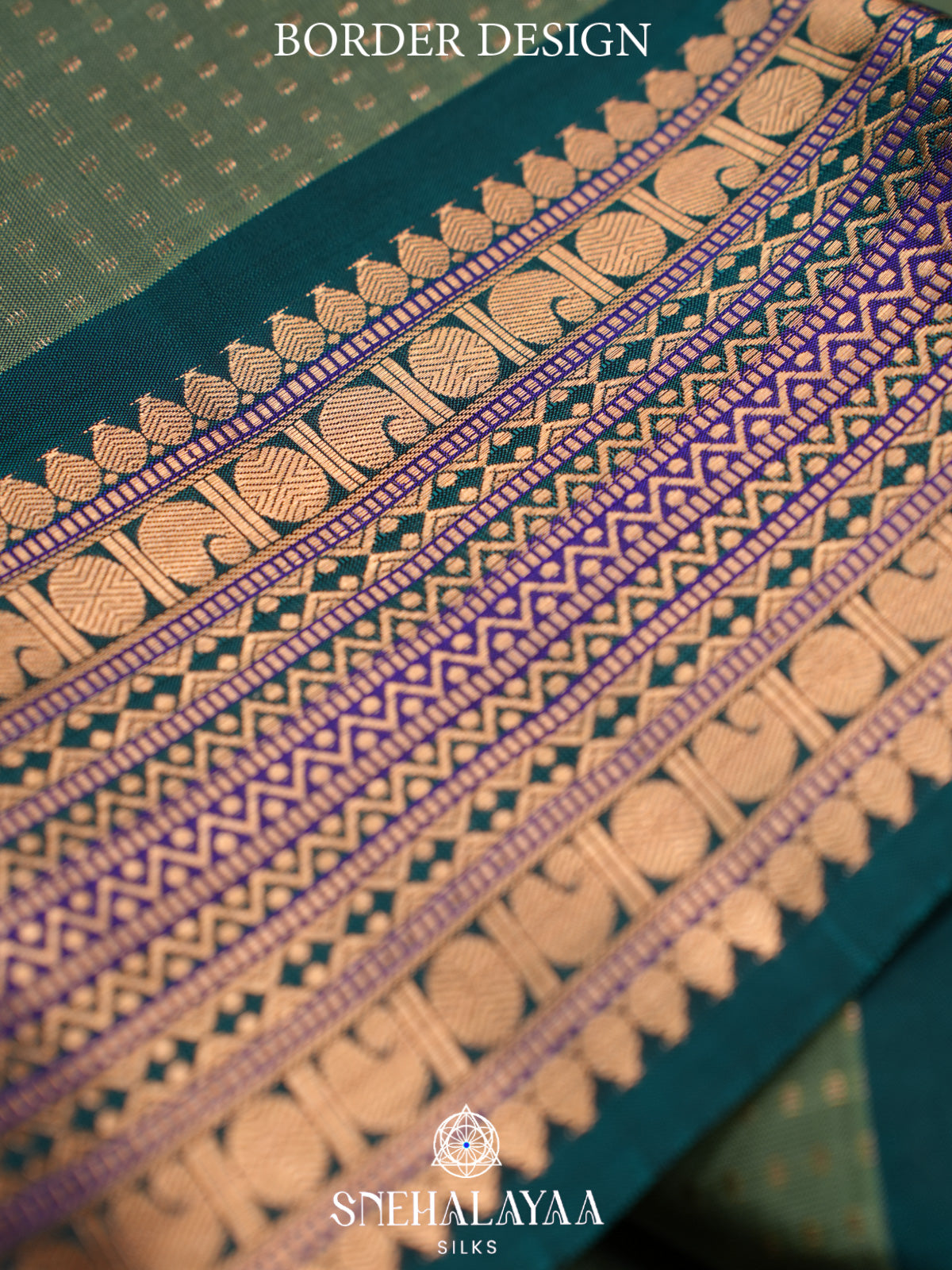 Pale Green Kanjivaram Silk Saree