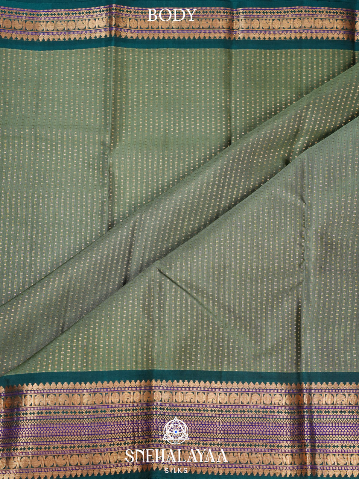 Pale Green Kanjivaram Silk Saree