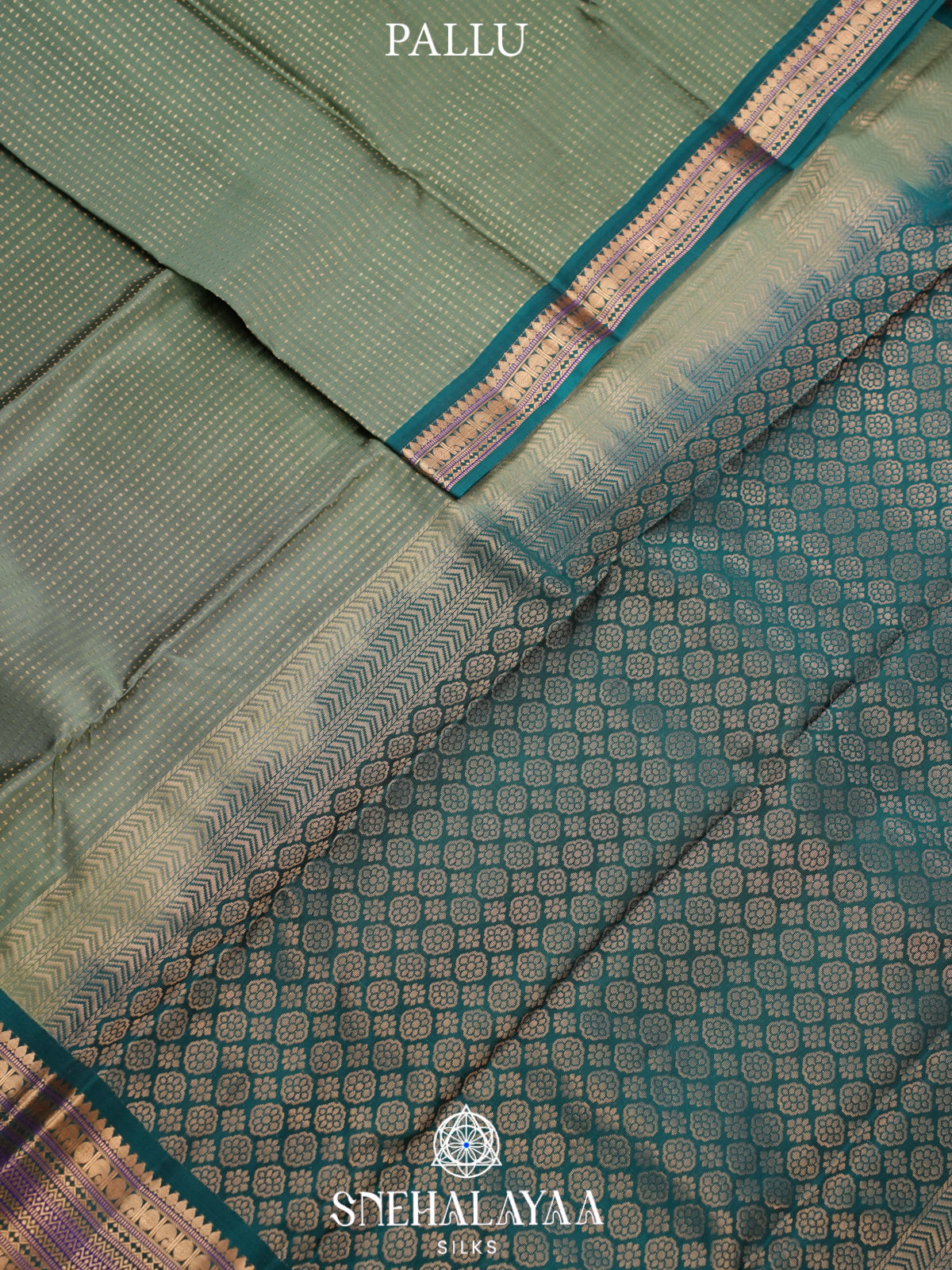 Pale Green Kanjivaram Silk Saree