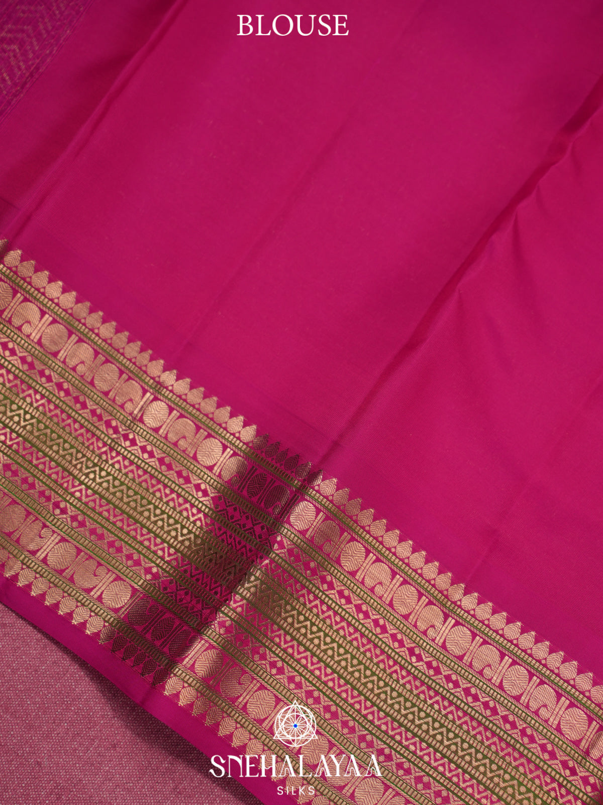 Baby Pink Kanjivaram Silk Saree