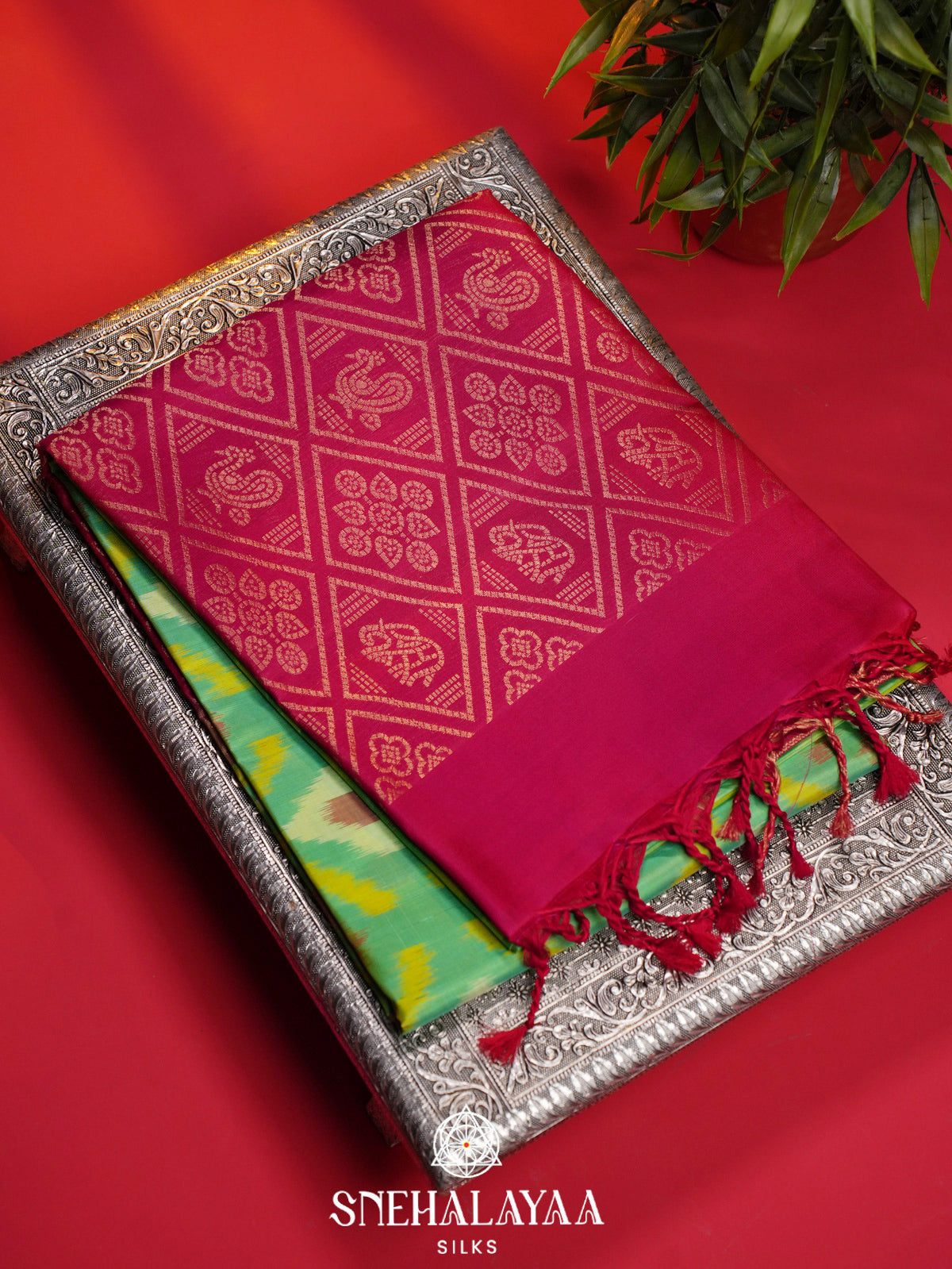 Mint Green Soft Silk Saree