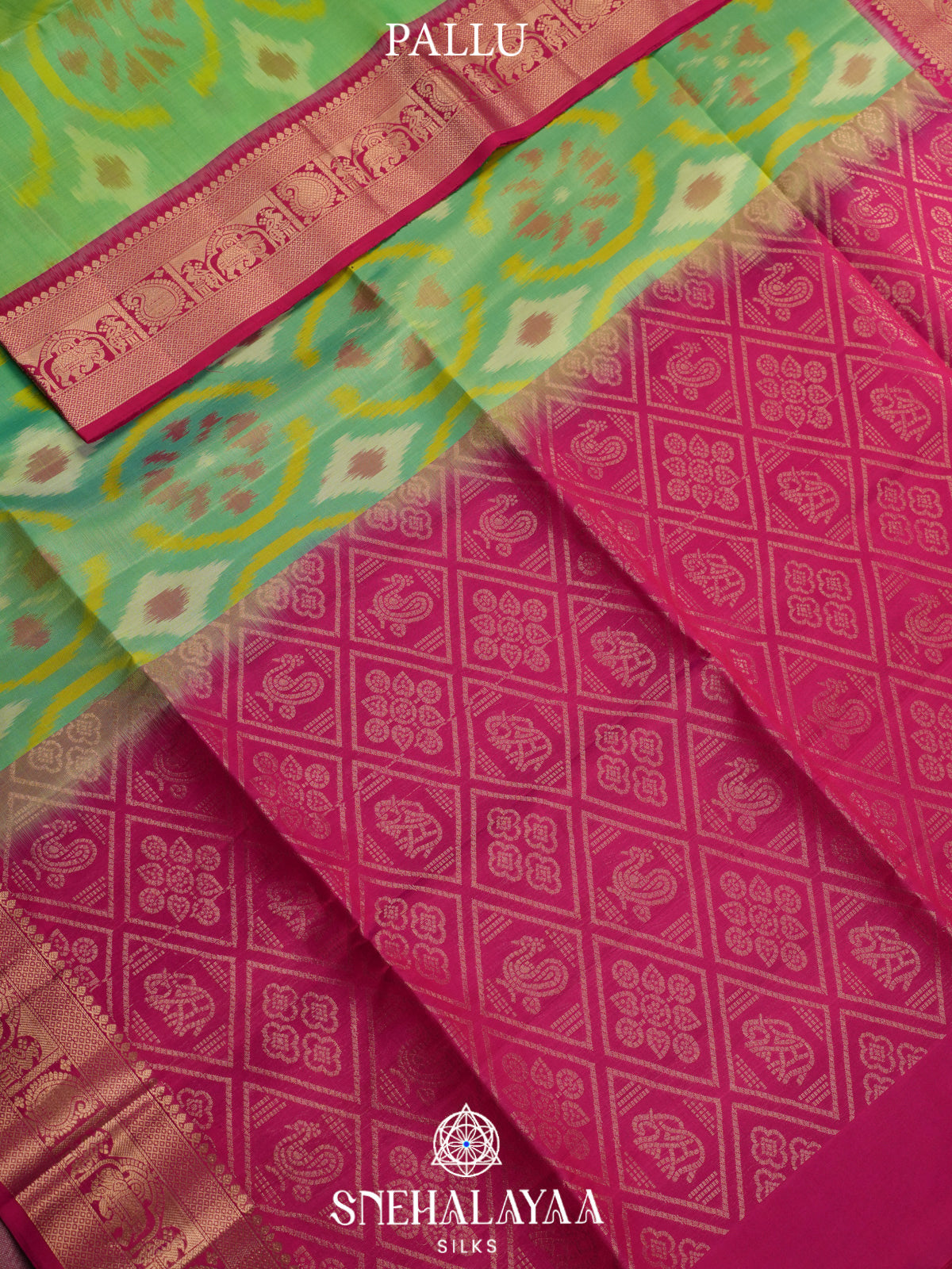 Mint Green Soft Silk Saree