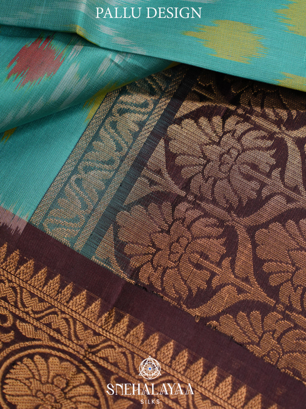 Blue Ikat Soft Silk Saree