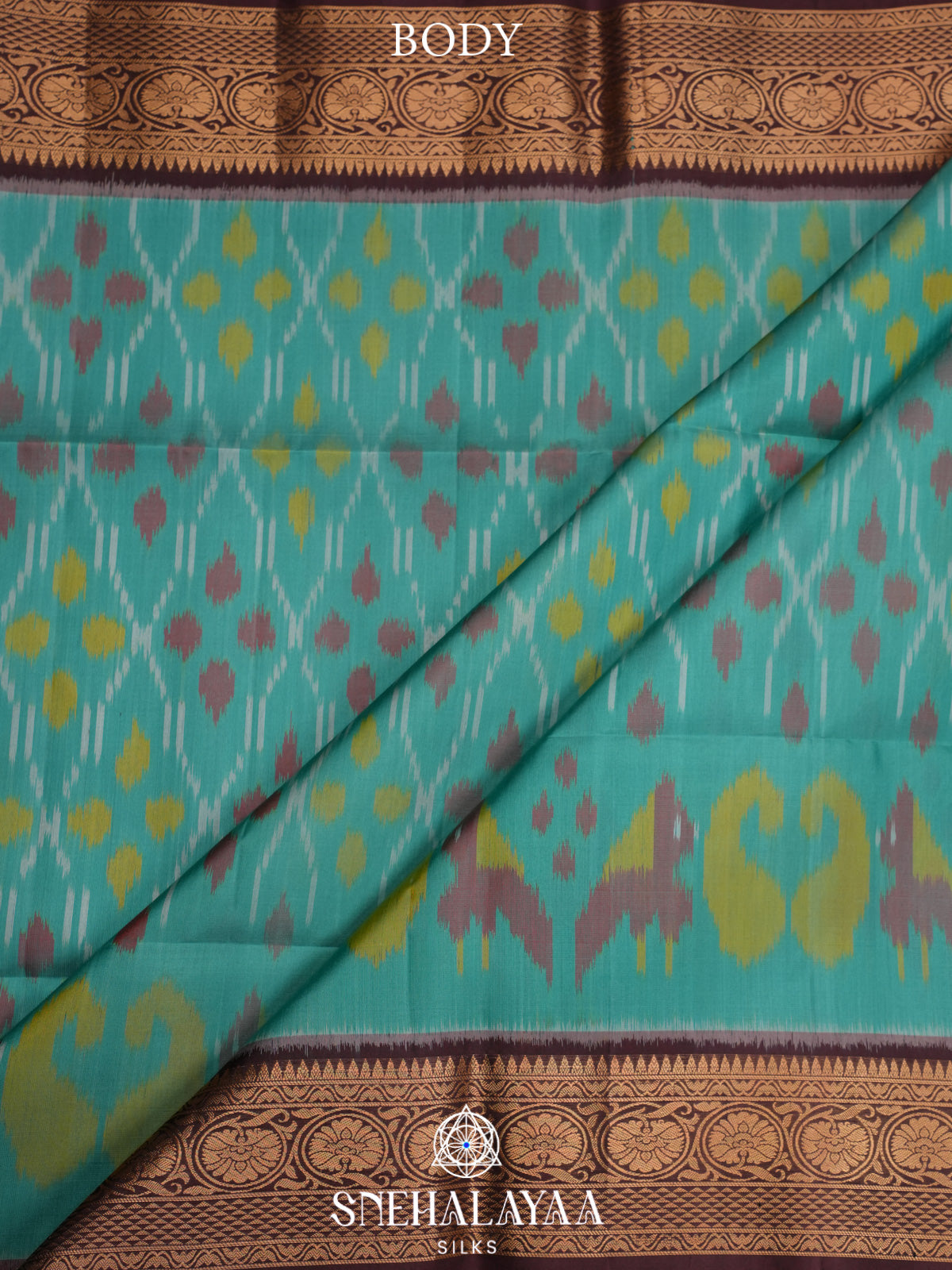 Blue Ikat Soft Silk Saree