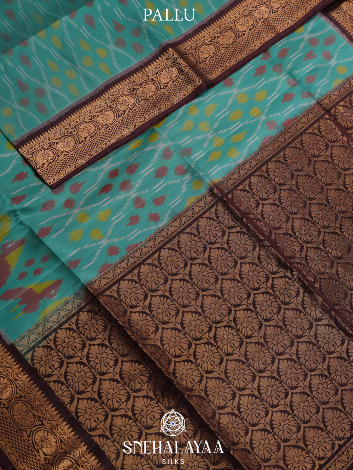 Blue Ikat Soft Silk Saree